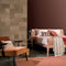 WallArt - 32 - st - Tegel - Argyle - leer - grijstaupe