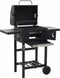 vidaXL Pizzaoven en barbecue 3-in-1 zwart