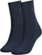 Tommy Hilfiger Casual 2P - Dames Sokken - Handgeketteld - Donkerblauw (2 paar)