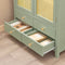 SoBuy FSB72-GR - Schoenenkast - 4 Lades 2 Deuren Rattan Groen