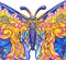 UNIDRAGON Houten Puzzel Voor Volwassenen Dier - Intersterrenstelsel Vlinder - 108 stukjes - Small 23x17 cm
