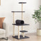 vidaXL - Kattenmeubel - met - sisal - krabpalen - 136 - cm - donkergrijs