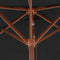 vidaXL - Parasol - met - houten - paal - 150x200 - cm - zandkleurig