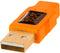 Tether Tools CU5430ORG - USB 2.0 A Male naar Micro-B 5-Pin Kabel - Vergulde connectoren - Oranje
