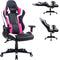 Gamestoel Tornado bureaustoel - ergonomisch verstelbaar - racing gaming stoel - zwart roze