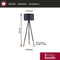 Paulmann Neordic Rurik - Staande lamp - Hout Textiel Metaal - Grijs