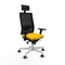 Bureaustoel met hoofdsteun Piqueras y Crespo 3D026G1 Geel