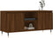 vidaXL - Tv-meubel - 104x35x50 - cm - bewerkt - hout - bruin - eikenkleur