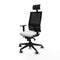 Bureaustoel met hoofdsteun Piqueras y Crespo 1D066G1 Wit