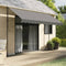 vidaXL - Luifel - uittrekbaar - 350x150 - cm - stof - en - staal - antracietkleurig