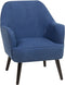 LOKEN - Fauteuil - Blauw - Polyester