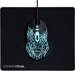 Trust 24752 - Gaming Muis met 4000 dpi en Muismat - Volledig Verlichte Bovenkant en Ergonomisch Ontwerp