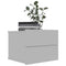 vidaXL - Nachtkastjes - 2 - st - 40x30x30 - cm - spaanplaat - grijs