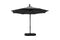 Feelfurniture Toscano Zweefparasol Donkergrijs – Banana Parasol met LED-Verlichting en Hoes – Ø300