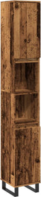 vidaXL - Badkamerkast - 30x30x190 - cm - bewerkt - hout - oud - houtkleurig