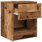 vidaXL - Nachtkastjes - 2 - st - met - lade - 40x34x50 - cm - oud - houtkleurig