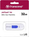 Transcend JetFlash 790 - USB-stick 32 GB - Uitschuifbaar - Wit Blauw
