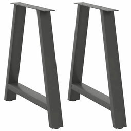 vidaXL - Salontafelpoten - 2 - st - A-vormig - 70x(72-73) - cm - staal - antraciet