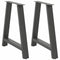 vidaXL - Salontafelpoten - 2 - st - A-vormig - 70x(72-73) - cm - staal - antraciet