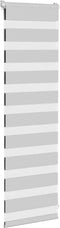 vidaXL - Zebra - rolgordijn - 45x100 - cm - stofbreedte - 40,9 - cm - lichtgrijs