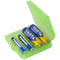 Opslagdoos voor 4x AA Mignon of 4x 14500 batterijen - Max. batterijlengte 50.6mm - Groen