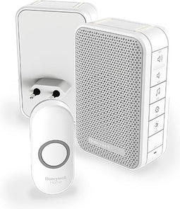 Honeywell Serie 3 - Draadloze draagbare en plug-in deurbel - Volumeregeling 80-84 dB - Wit