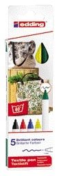Edding - Textielmarker edding 4600 rond 1mm basis ass 5st