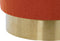 Voetensteun DKD Home Decor Gouden Metaal Terra cotta 45 x 45 x 40 cm
