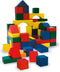 Marionette Wooden Toys Houten Speelgoed-Blokken - vanaf 2 Jaar - 100 Stuks - in Opbergton - Rood-Geel-Groen-Blauw