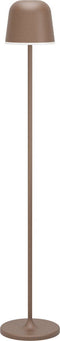 EGLO Mannera-L - Staande lamp - Oplaadbaar tot 47 uur - Draadloos - Roestbruin/Wit - H 140 cm - Dimbaar