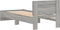 vidaXL - Bedframe - met - hoofdeinde - bewerkt - hout - grijs - sonoma - 90x200 - cm