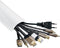 Hama Kabelgoot, zelfklevend, halfrond, 100 x 7 x 2,1 cm, PVC, wit