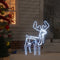 vidaXL - Kerstfiguur - rendier - met - bewegende - kop - koudwit - 76x42x87 - cm
