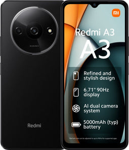 Xiaomi Redmi A3 - 128GB - 6,71" 90Hz-display - Midnight Black