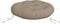 vidaXL - Zitkussen - rond - Ø - 60x11 - cm - oxford - stof - taupe