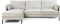 Furntastik Fano 3 zits bank CL links, stof Heaven, naturel