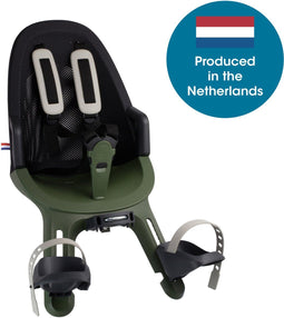 Qibbel Air - Fietsstoeltje - Stuurpenbevestiging - Geschikt voor 9 maanden tot 3 jaar - Magic green