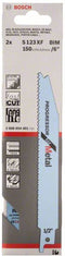 Bosch S 123 XF - Reciprozaagblad - Progressor for Metal - 150 mm (1 stuk)