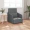 vidaXL - Vloersofa - Bed - 2-in-1 - Donkergrijs - 65x80x83 - cm - Stof