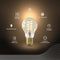 Calex Smart Filament LED Lamp - E27 - Slimme Verlichting - Warm Wit Licht - Goud