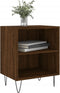 vidaXL - Nachtkastjes - 2 - st - 40x30x50 - cm - bewerkt - hout - bruin - eikenkleur