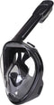 Atlantis Snorkelmasker - Full Face Masker - 180° zicht - Zwart - S/M