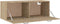vidaXL - Wandkast - 100x36,5x35 - cm - bewerkt - hout - sonoma - eikenkleurig