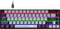 HXSJ V800 - Bedraad Mechanisch Gaming Toetsenbord - RGB - 68 Keys - Blue Switch - Zwart Grijs