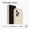 Accezz Liquid Silicone Backcover iPhone 12 (Pro) - Schokabsorberend - Beige