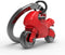 Metalmorphose sleutelhanger motor - Rood