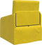 vidaXL - Ligbed - Sofa - 2-in-1 - Geel - 65x80x83 - cm - Velours