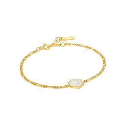Ania Haie Wild Soul AH B030.02G - Dames Armband - 14K goldplated - 18,5 cm