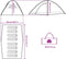 vidaXL - Tent - 8-persoons - waterdicht - blauw