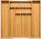 Budu Bestekbak #50 - Uitschuifbaar Bamboe Bestekcassette - 6/8 vakken - 50 x 34,1 - 56 cm (1 stuk)